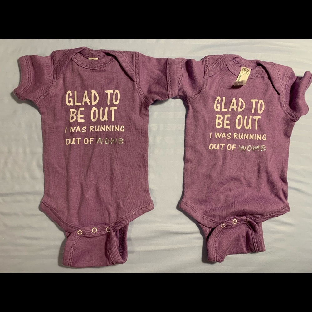 Twin onesies
